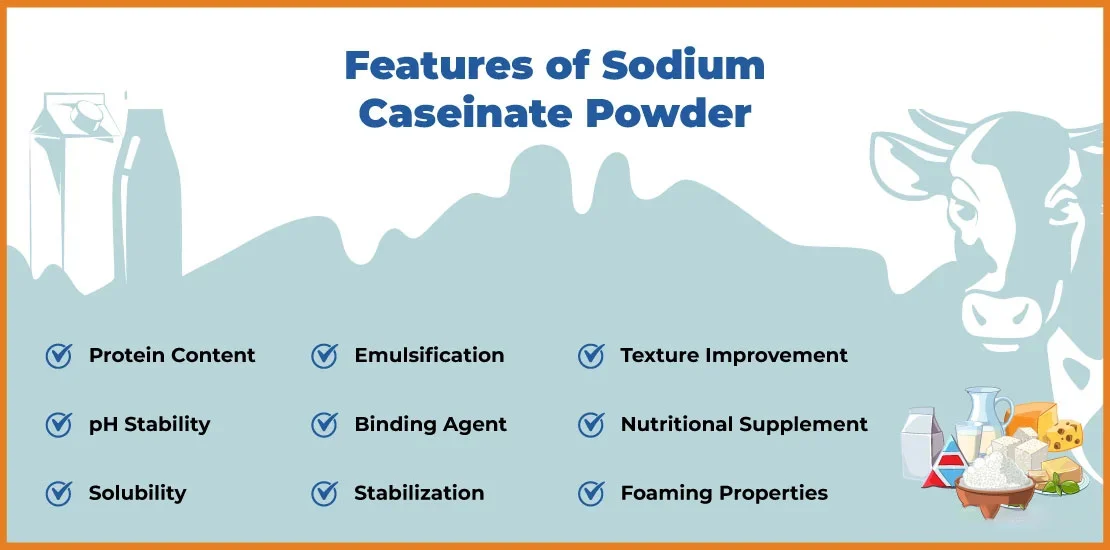 The core advantages of sodium caseinate: