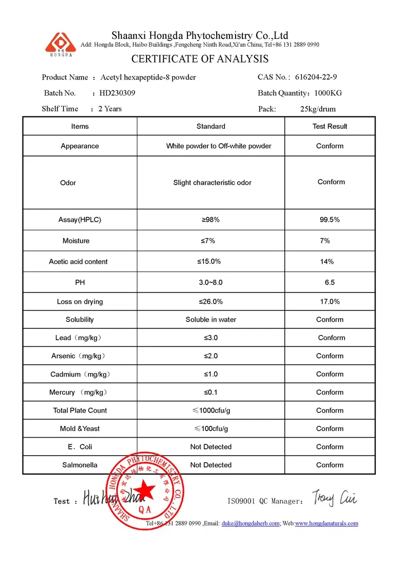 Acetyl Hexapeptide-8 COA Acetyl Hexapeptide-8 COA