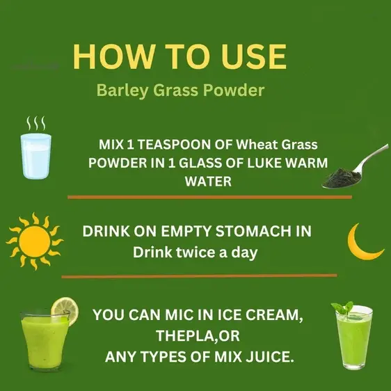 how to take barley grass juice powder how to take barley grass juice powder
