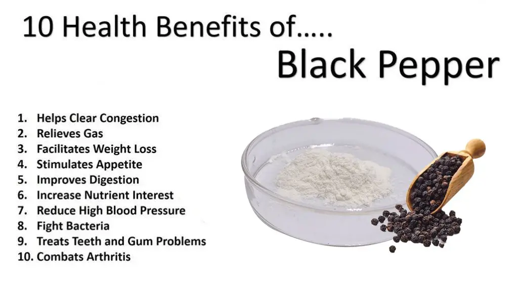 Black pepper extract benefits 