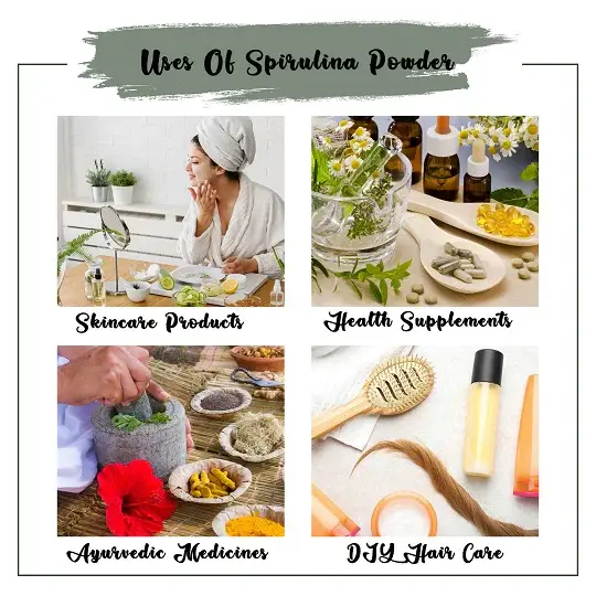100% pure & natural spirulina powder 100% pure & natural spirulina powder