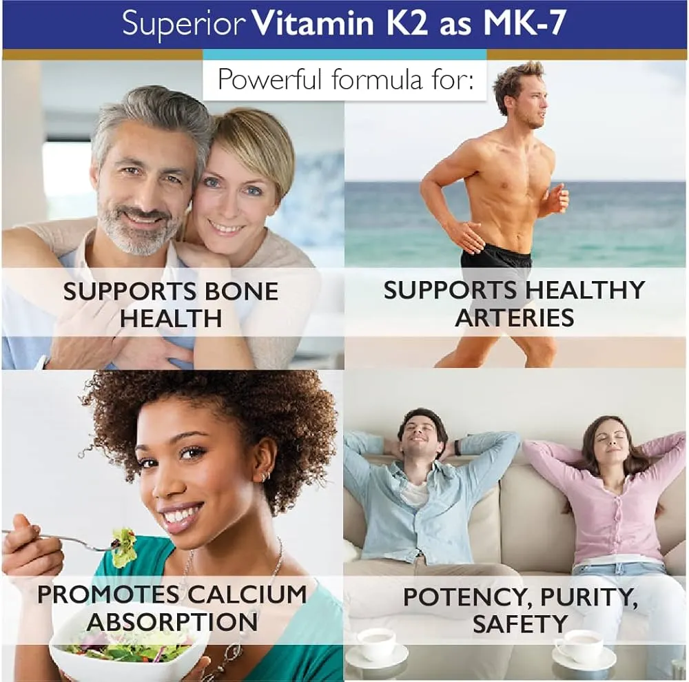 Vitamin K2 MK-7 Supplement - Vitamin K2 MK-7 Supplement -