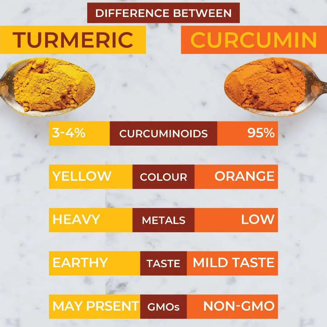 Curcumin Powder Vs turmeric powder