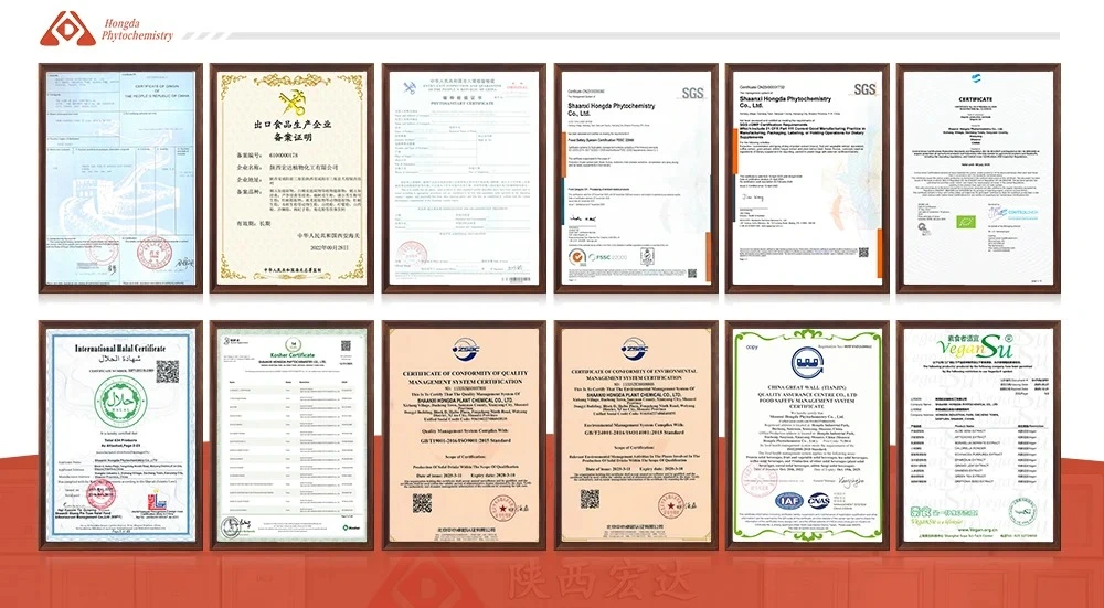 Hongda's certifications