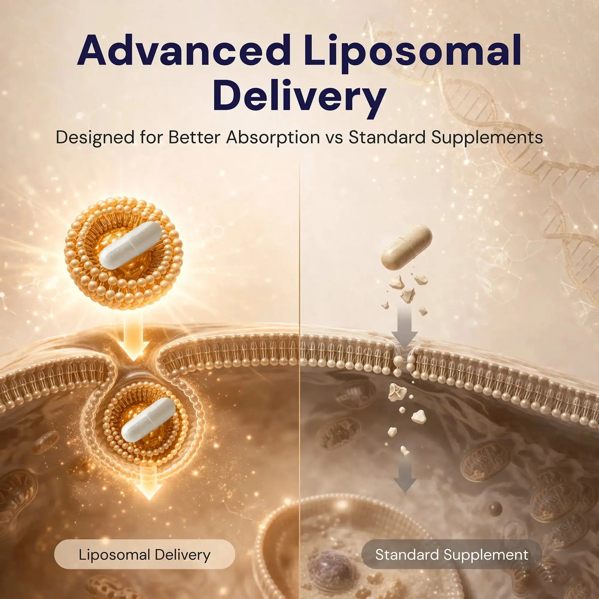 Liposomal NAD+ VS NAD+ Liposomal NAD+ VS NAD+