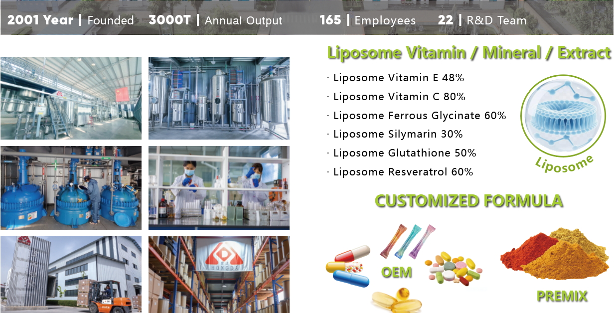 Liposomal Products---shaanxi hongda phytochemistry