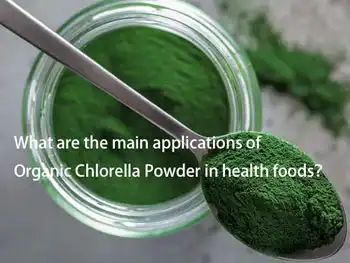 What are the main applications of Organic Chlorella Powder in health foods？