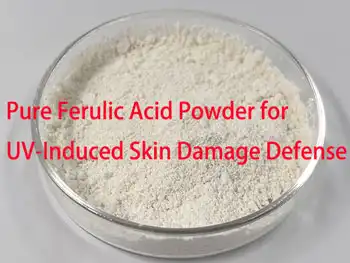 Pure Ferulic Acid Powder for UV-Induced Skin Damage Defense