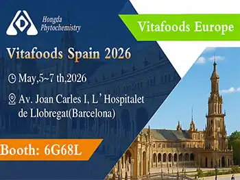 Invitation to Vitafoods 2026: Shaanxi Hongda, cordially invites you to visit our booth 6G68L